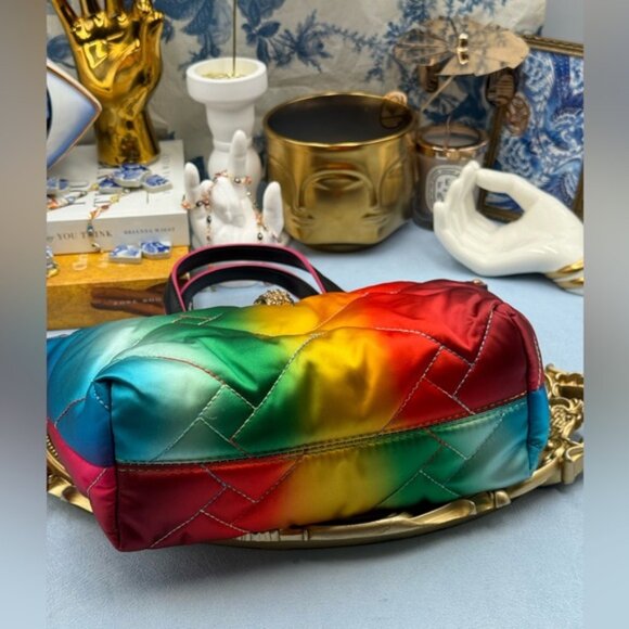 🆕 KURT GEIGER LONDON 🧿 NWOT Small Recycled Shopper Crossbody Bag, Rainbow - Picture 9 of 15